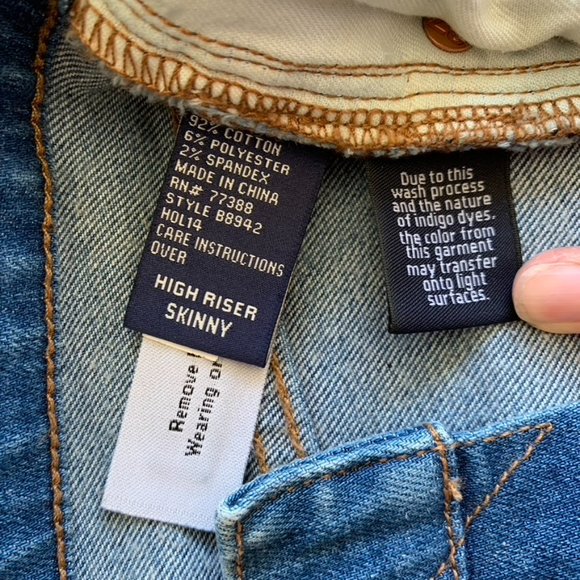 Madewell Jeans 9" High Riser Skinny Jeans in Thom Wash | 27 - Picture 10 of 11